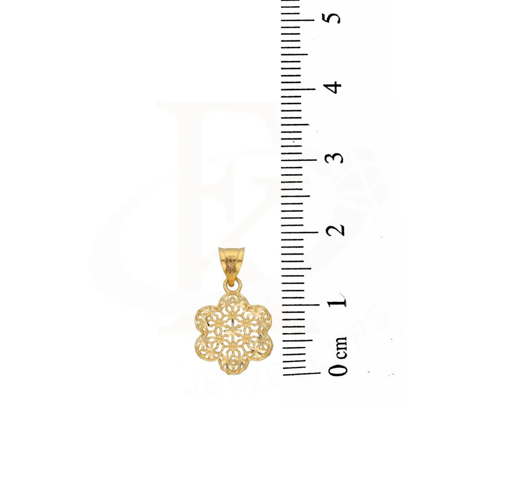 قلادة ذهبية على شكل زهرة عيار 21 قيراطًا - Fkjpnd21K3076