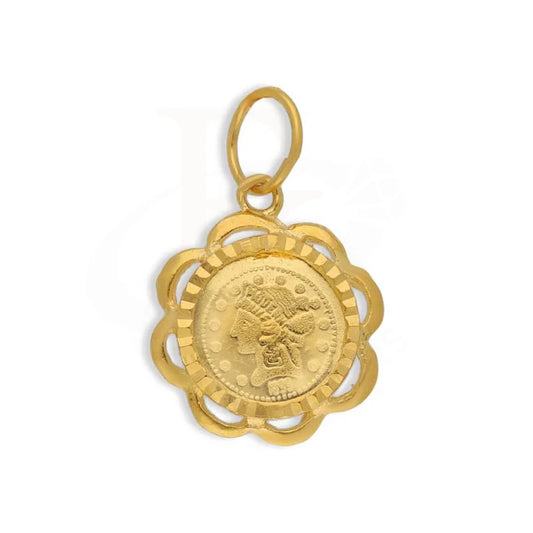 Gold Flower Shaped Pendant 22Kt - Fkjpnd22K3032 Pendants