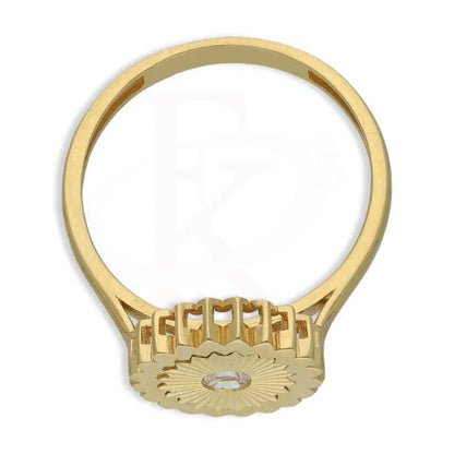 Gold Flower Shaped Ring 18Kt - Fkjrn18K3790 Rings