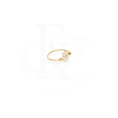 Flower Shaped Gold Ring 18Kt - Fkjrn18K7899 Rings