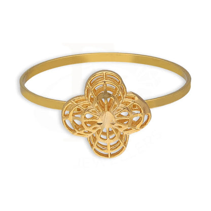 Gold Flower Shaped Ring 21Kt - Fkjrn21Km5404 Rings