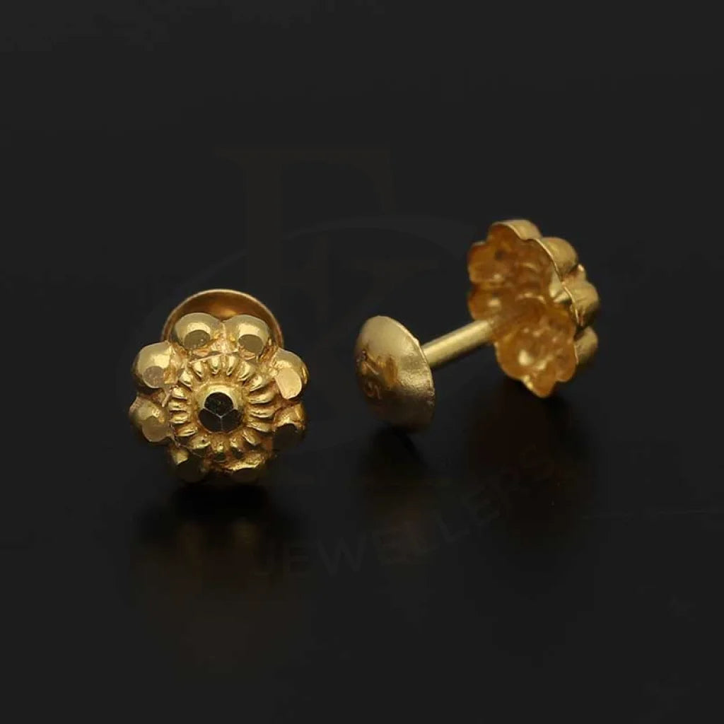 Joyalukkas 22k (916) Yellow Gold Stud Earrings for Girls : Amazon.in:  Fashion