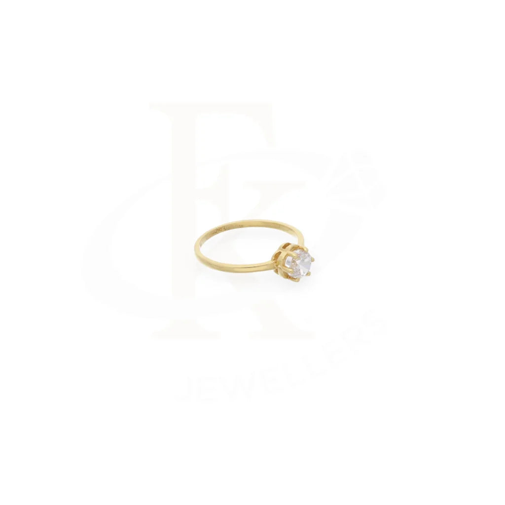 Solitaire Gold Ring 18Kt - Fkjrn18K7896 Rings