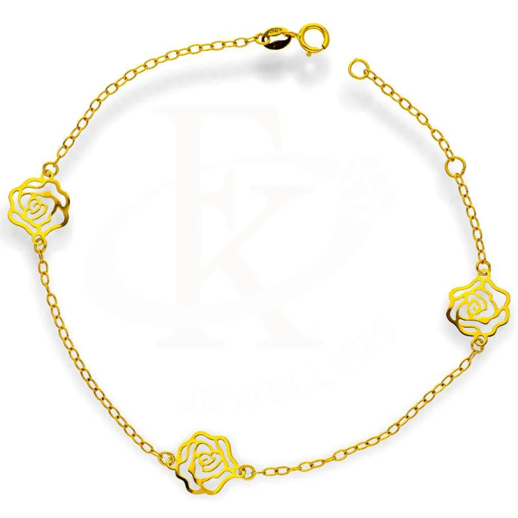 Gold Flowers Bracelet 18Kt - Fkjbrl18K2159 Bracelets
