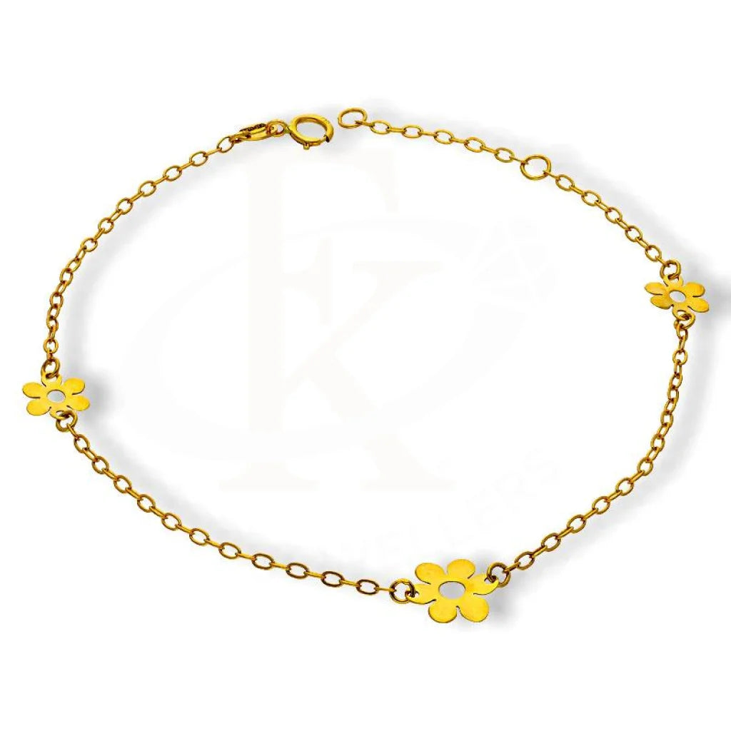 Gold Flowers Bracelet 18Kt - Fkjbrl18K2165 Bracelets