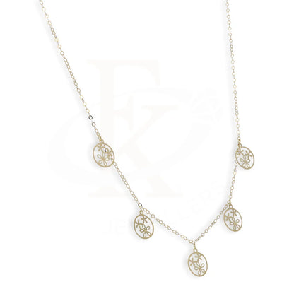 Gold Flowers Necklace 18Kt - Fkjnkl18Km5340 Necklaces