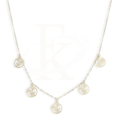 Gold Flowers Necklace 18Kt - Fkjnkl18Km5340 Necklaces