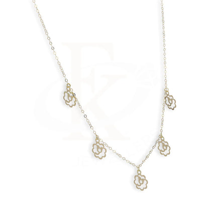 Gold Flowers Necklace 18Kt - Fkjnkl18Km5341 Necklaces