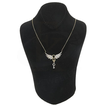 Gold Flying Lock And Key Necklace 18Kt - Fkjnkl18K2264 Necklaces