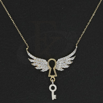 Gold Flying Lock And Key Necklace 18Kt - Fkjnkl18K2264 Necklaces