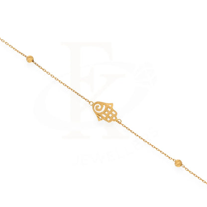 Gold Hamsa Shaped Bracelet 18Kt - Fkjbrl18K7797 Bracelets