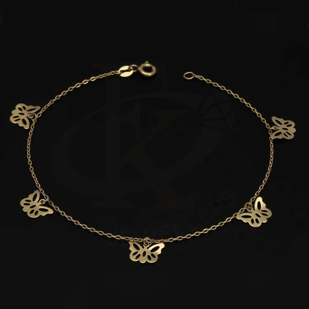 Gold Hanging Butterfly Bracelet 18Kt - Fkjbrl18K2991 Bracelets