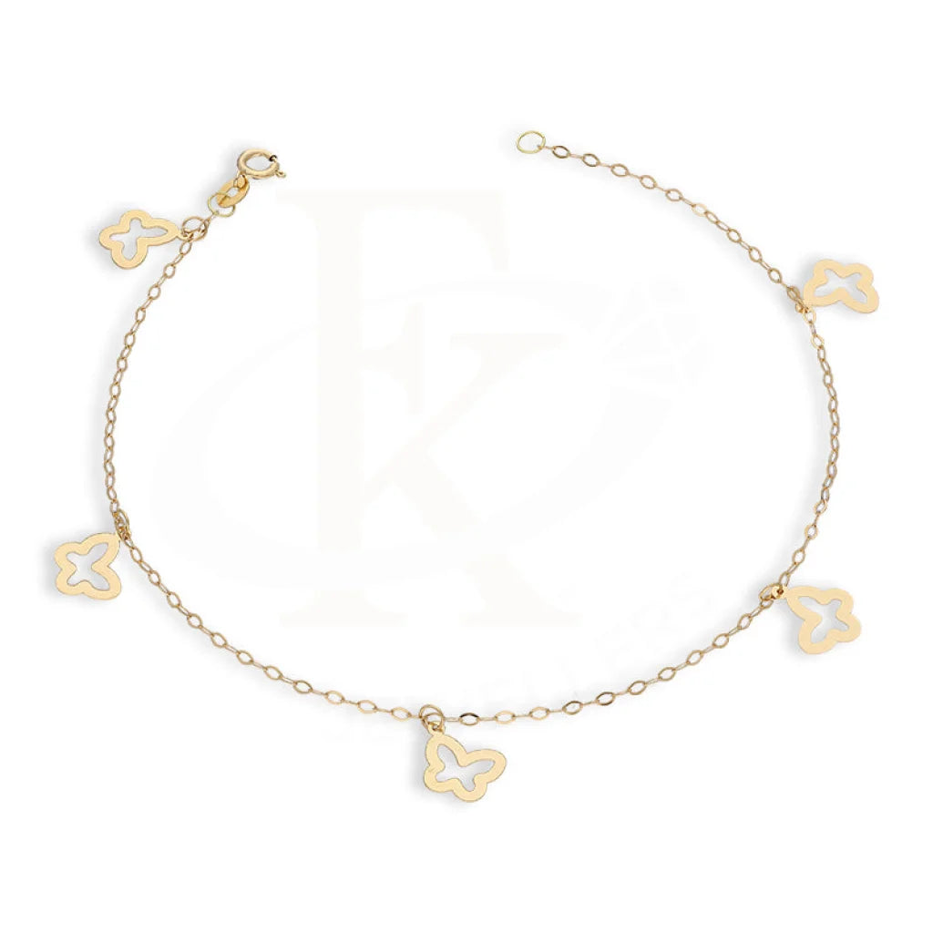 Gold Hanging Butterfly Bracelet 18Kt - Fkjbrl18K5374 Bracelets