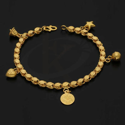 Gold Hanging Charm Bracelet 22Kt - Fkjbrl22K3018 Bracelets