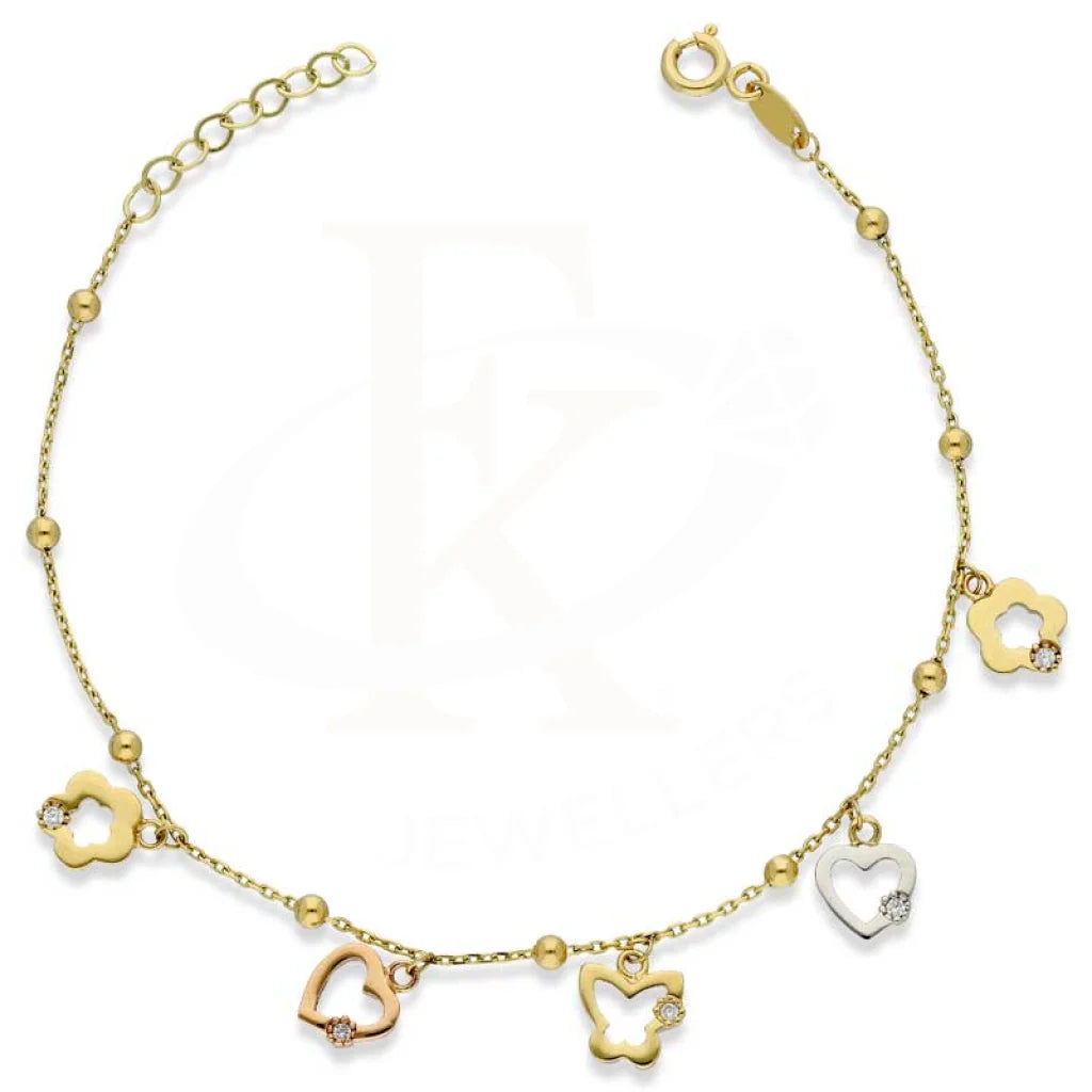 Gold Hanging Charms Bracelet 18Kt - Fkjbrl18K2679 Bracelets