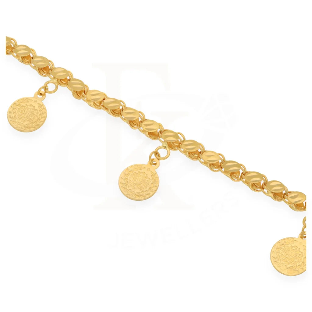 Gold Hanging Coin Bracelet 21Kt - Fkjbrl21K7506 Bracelets