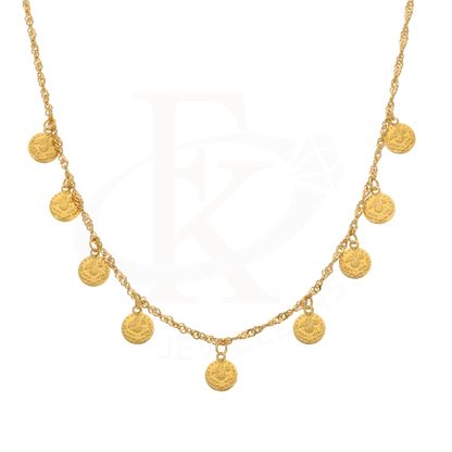 Gold Hanging Coin Necklace 21Kt - Fkjnkl21K7738 Necklaces