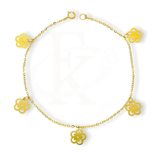 Gold Hanging Flowers Bracelet 18Kt - Fkjbrl18K2164 Bracelets