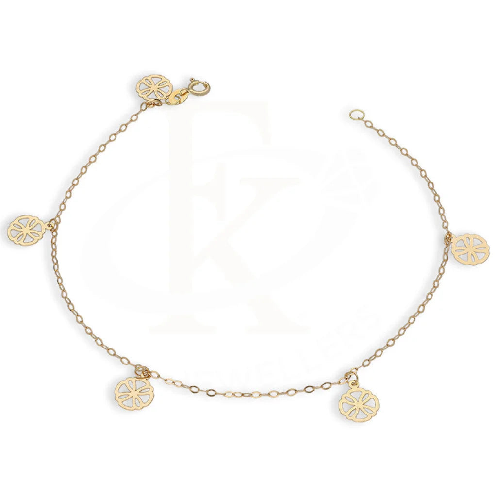 Gold Hanging Flowers Bracelet 18Kt - Fkjbrl18K5377 Bracelets