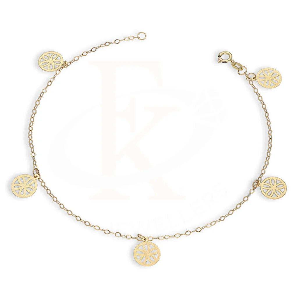 Gold Hanging Flowers Bracelet 18Kt - Fkjbrl18Km5441 Bracelets