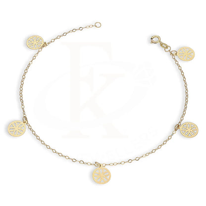 Gold Hanging Flowers Bracelet 18Kt - Fkjbrl18Km5441 Bracelets