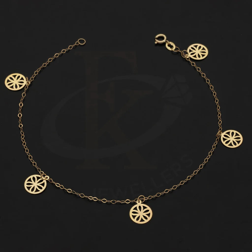 Gold Hanging Flowers Bracelet 18Kt - Fkjbrl18Km5441 Bracelets