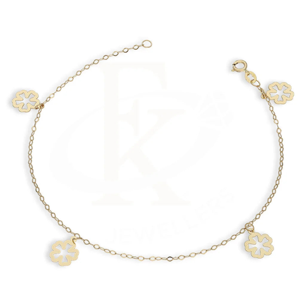 Gold Hanging Flowers Bracelet 18Kt - Fkjbrl18Km5449 Bracelets