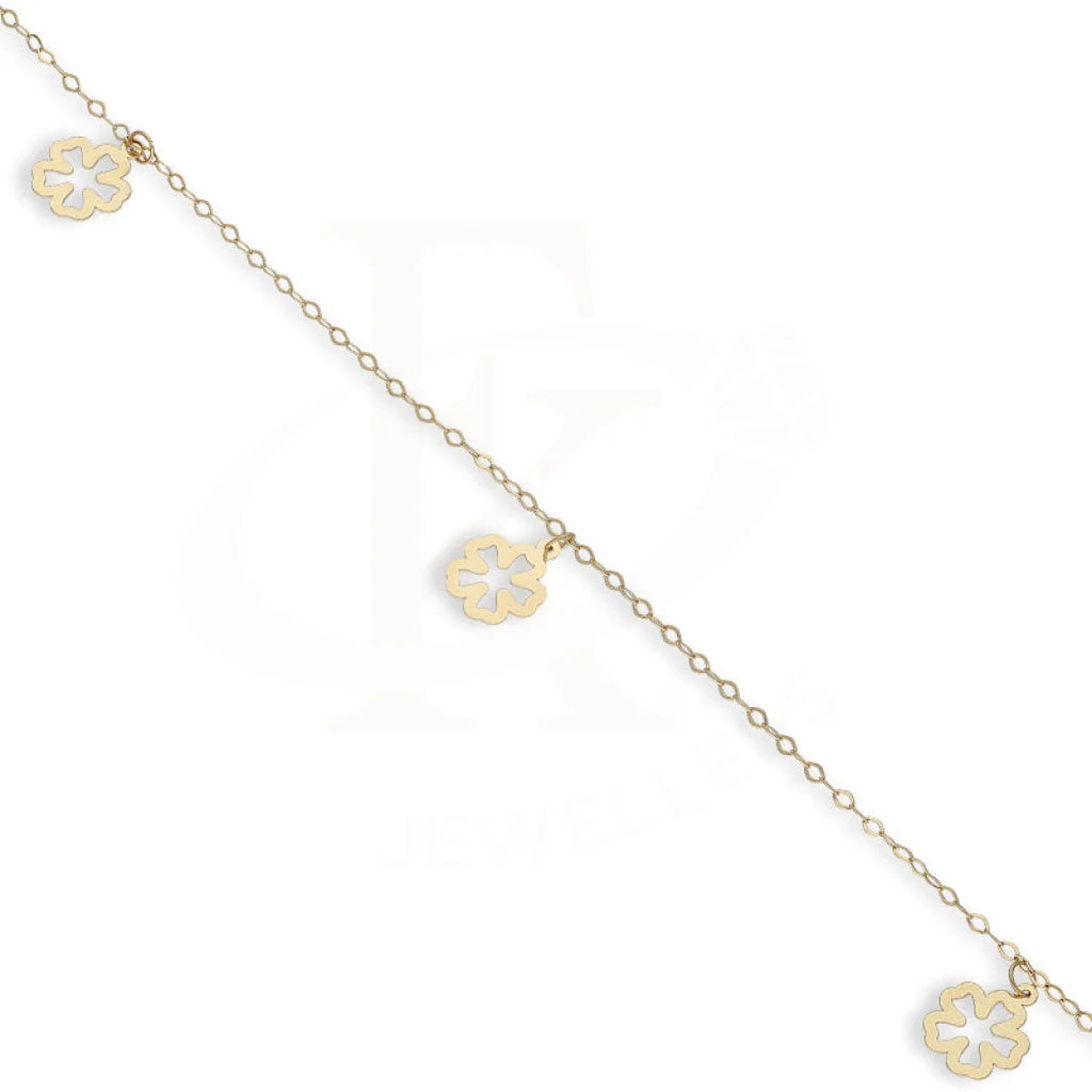 Gold Hanging Flowers Bracelet 18Kt - Fkjbrl18Km5449 Bracelets