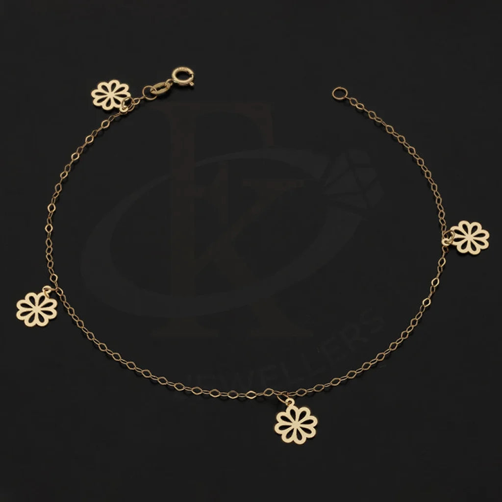 Gold Hanging Flowers Bracelet 18Kt - Fkjbrl18Km5448 Bracelets