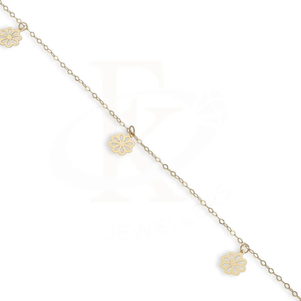 Gold Hanging Flowers Bracelet 18Kt - Fkjbrl18Km5448 Bracelets