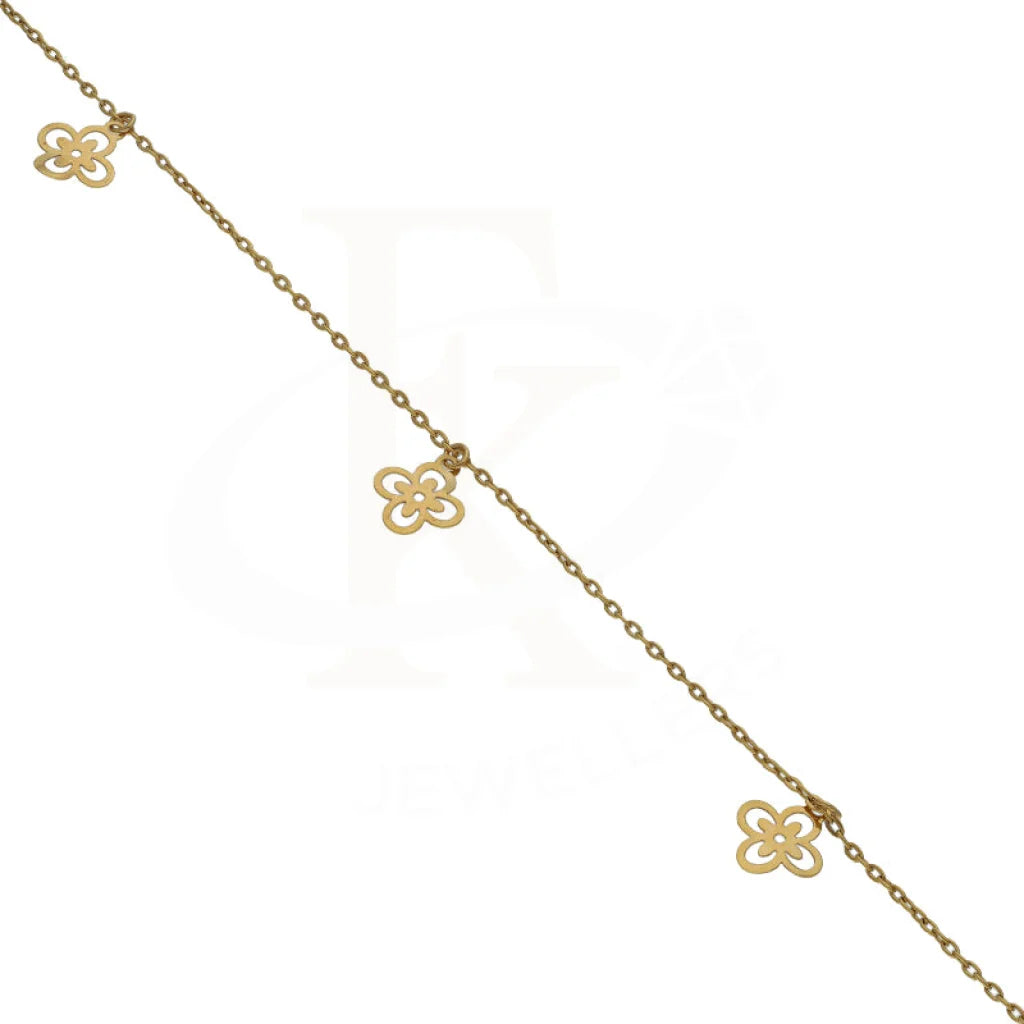 Gold Hanging Flowers Bracelet 21Kt - Fkjbrl21Km5020 Bracelets