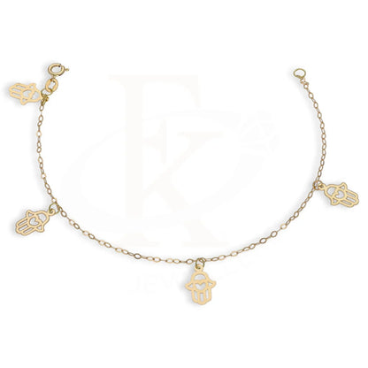 Gold Hanging Hamsa Hand Bracelet 18Kt - Fkjbrl18K5381 Bracelets