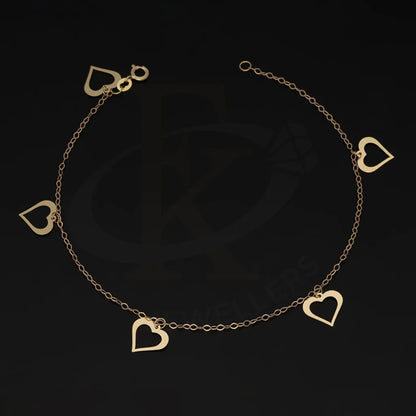 Gold Hanging Hearts Bracelet 18Kt - Fkjbrl18Km5488 Bracelets