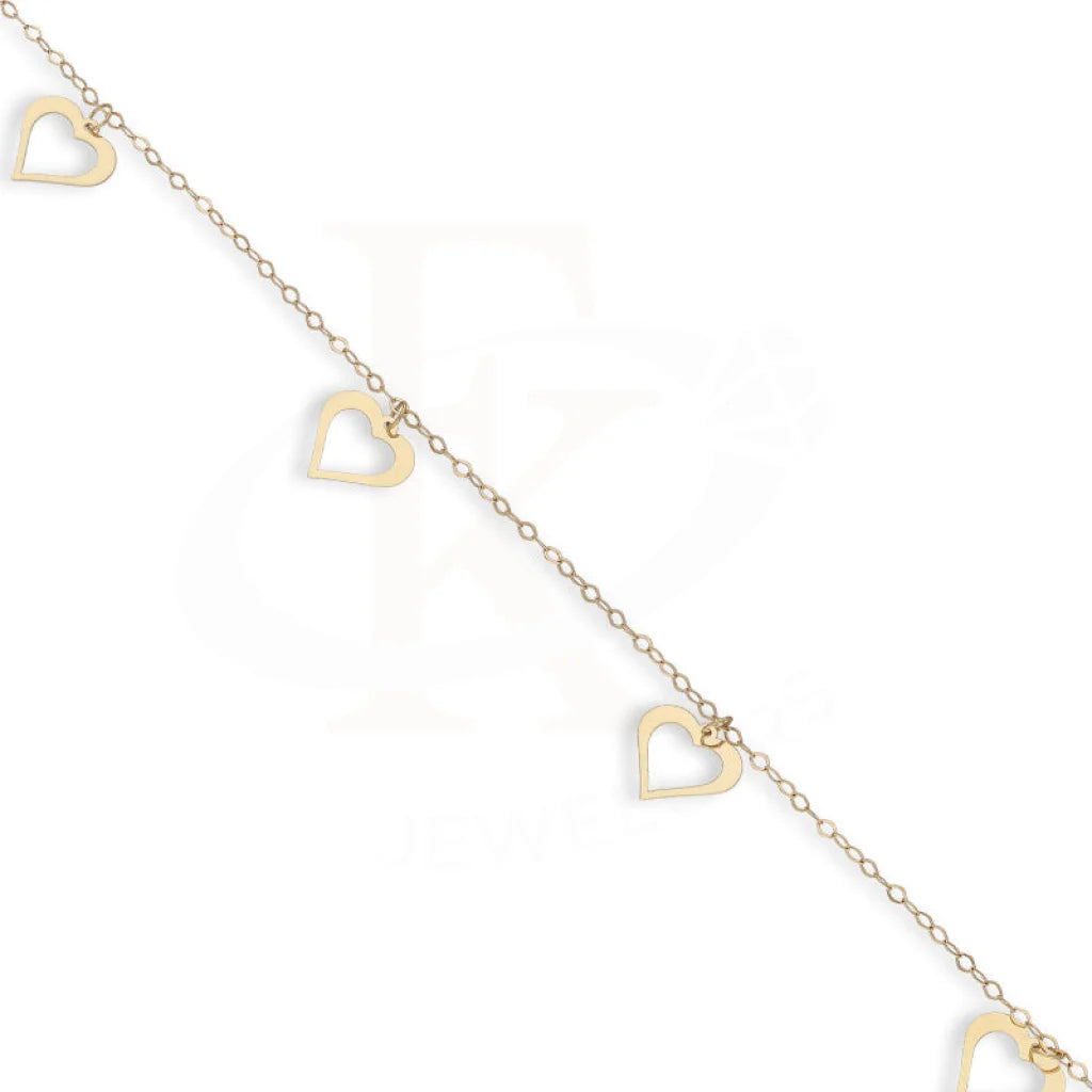 Gold Hanging Hearts Bracelet 18Kt - Fkjbrl18Km5488 Bracelets