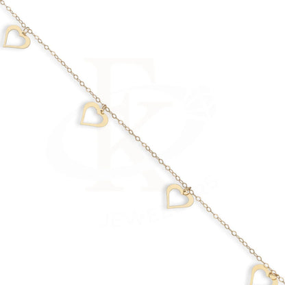 Gold Hanging Hearts Bracelet 18Kt - Fkjbrl18Km5488 Bracelets