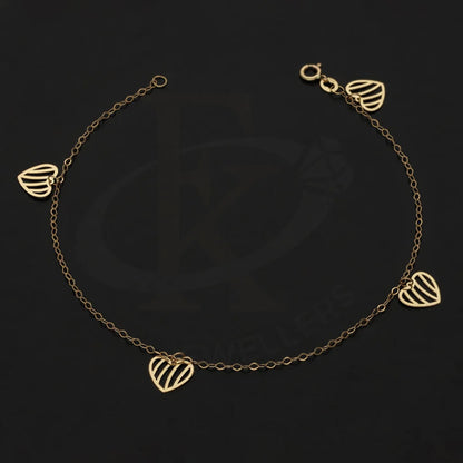 Gold Hanging Hearts Bracelet 18Kt - Fkjbrl18Km5447 Bracelets