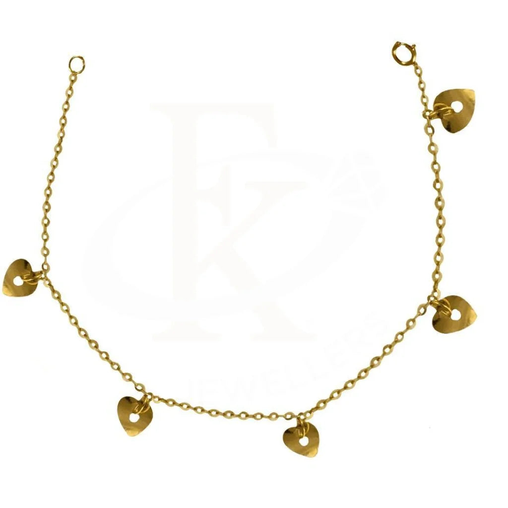 Gold Hanging Hearts Bracelet 18Kt - Fkjbrl1973 Bracelets