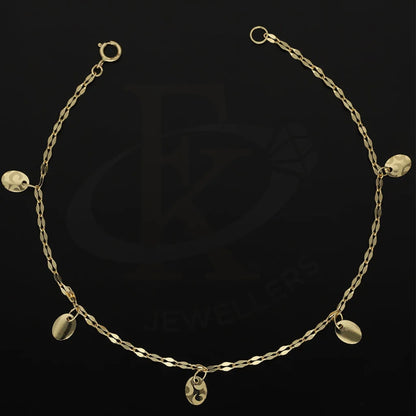 Gold Hanging Oval Shaped Bracelet 18Kt - Fkjbrl18K5259 Bracelets