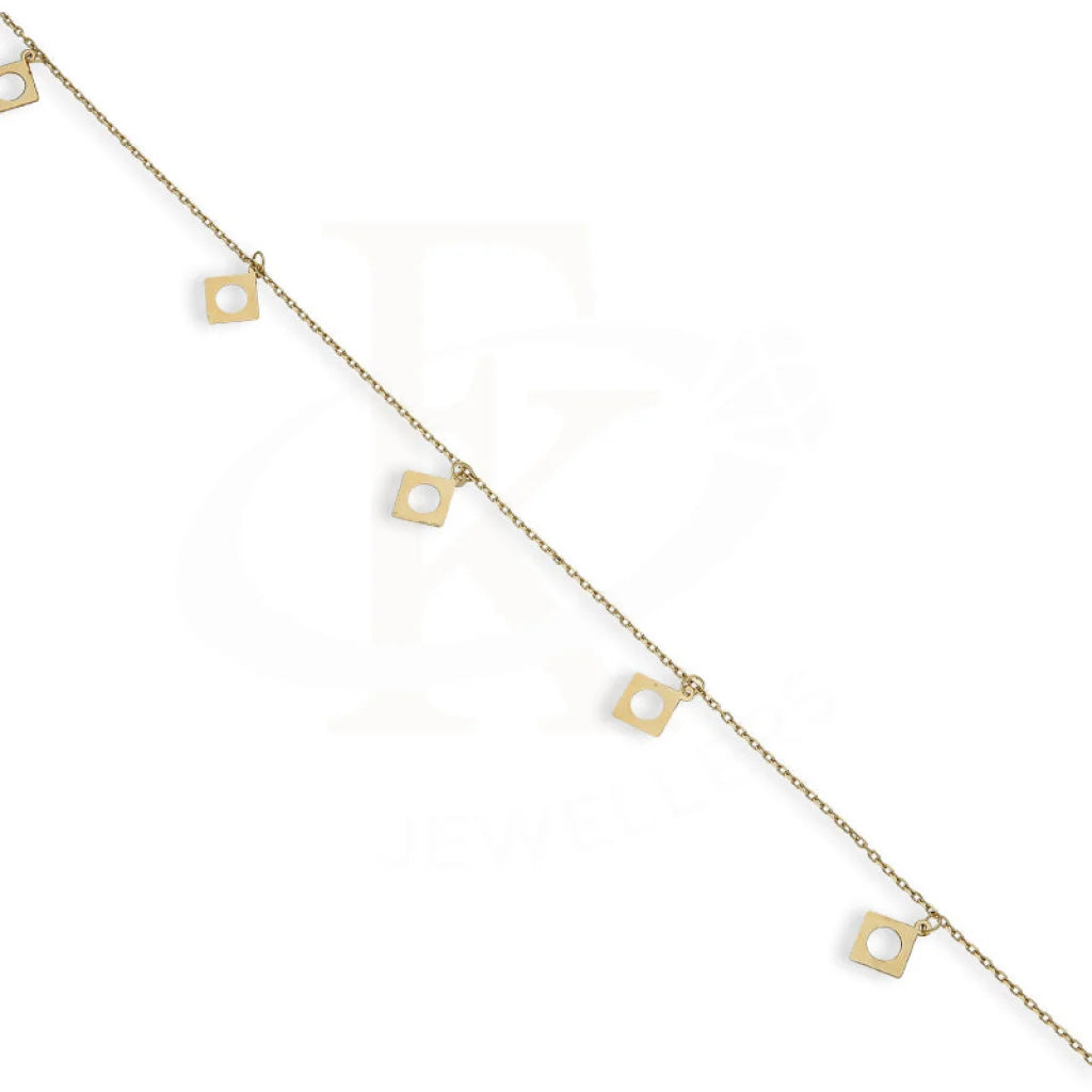 Gold Hanging Rhombus Shaped Anklet 18Kt - Fkjankl18K5270 Anklets