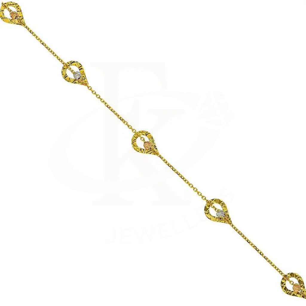 Gold Hanging Teardrops Anklet 18Kt - Fkjankl1971 Bracelets