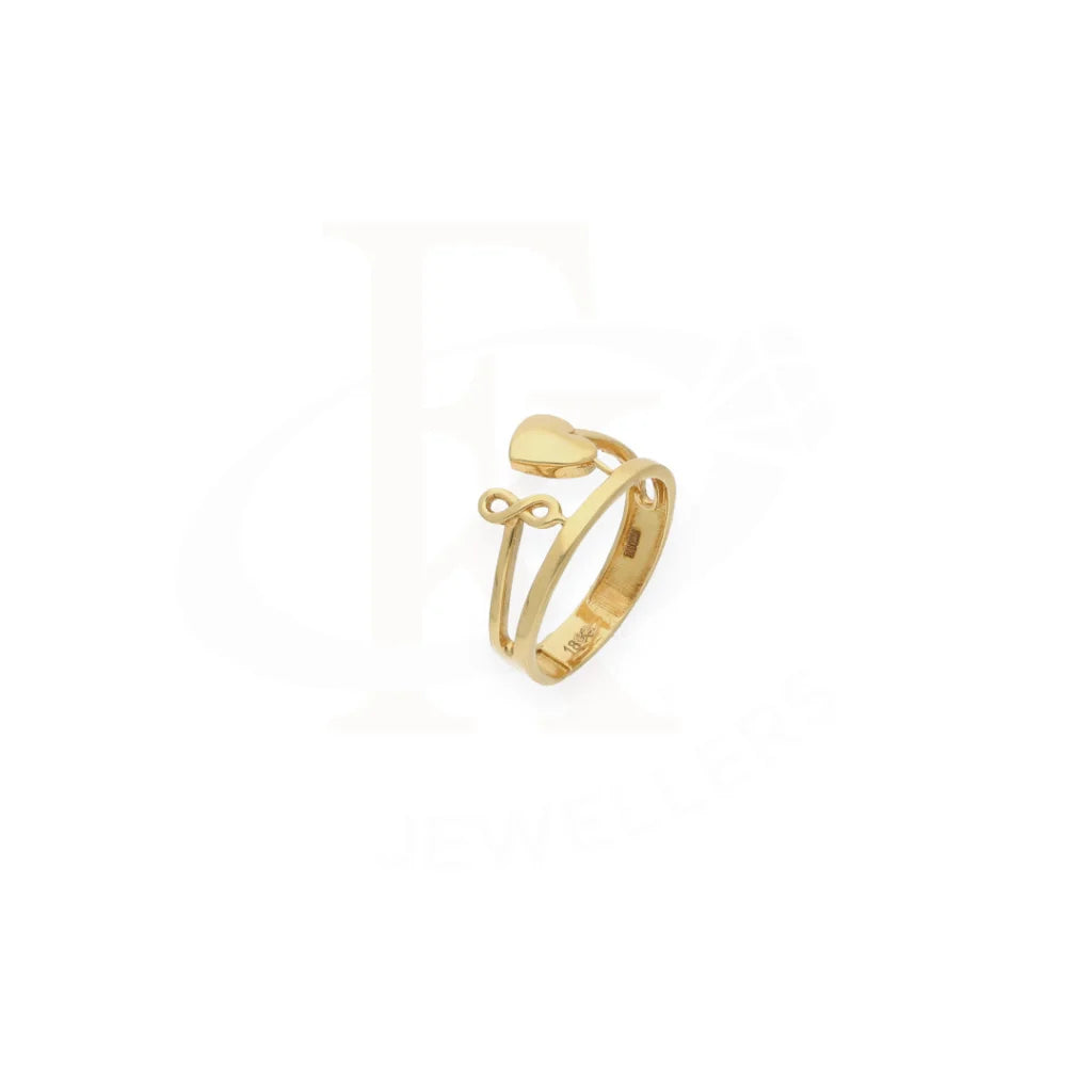 Heart Shaped Gold Ring 18Kt - Fkjrn18K7897 Rings