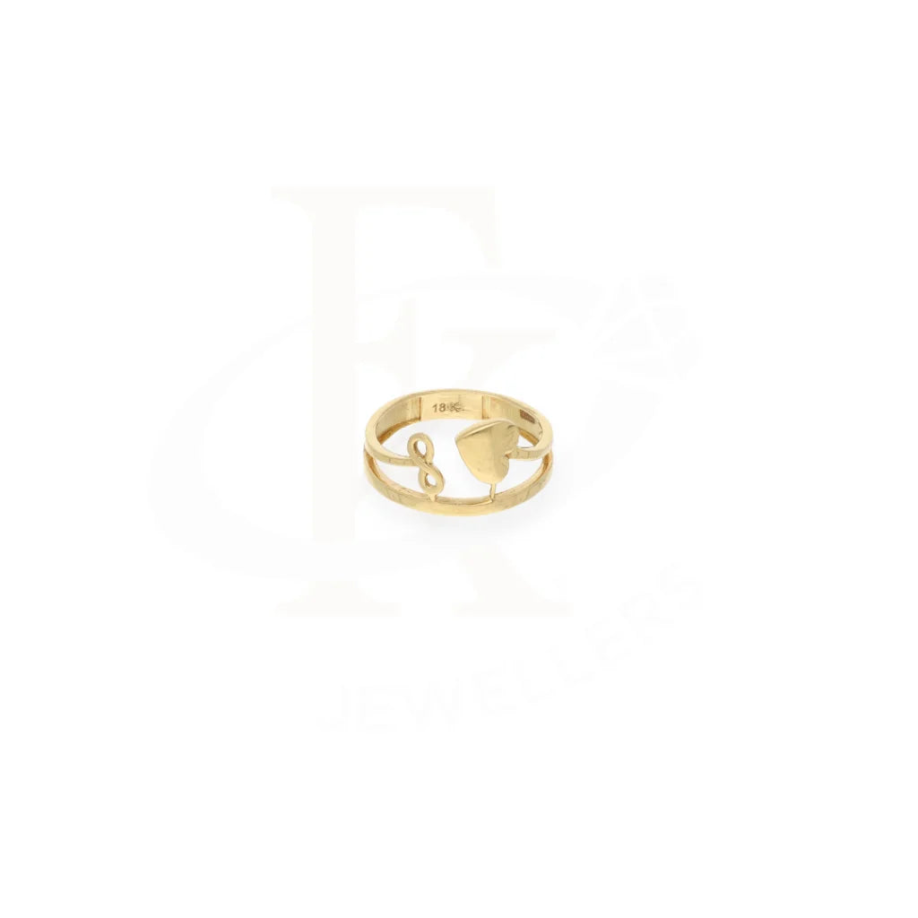 Heart Shaped Gold Ring 18Kt - Fkjrn18K7897 Rings