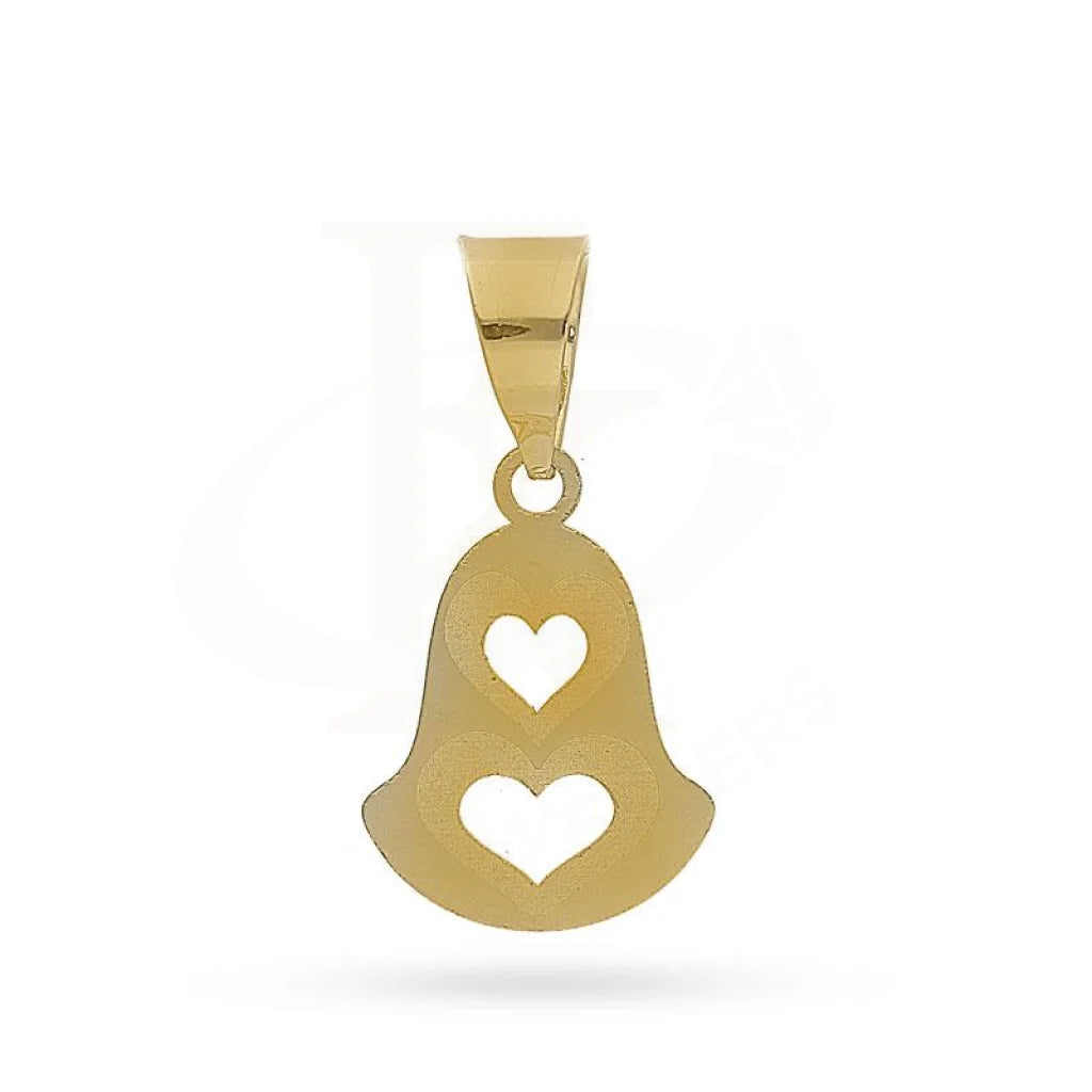 Gold Heart Bell Pendant 18Kt - Fkjpnd18K2080 Pendants