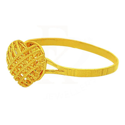 Gold Heart Cage Ring 22Kt - Fkjrn22K2103 Rings