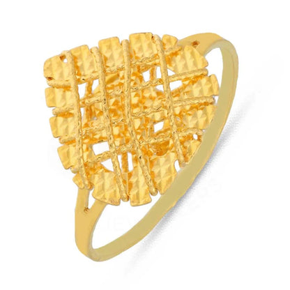 Gold Heart Cage Ring 22Kt - Fkjrn22K3734 Rings