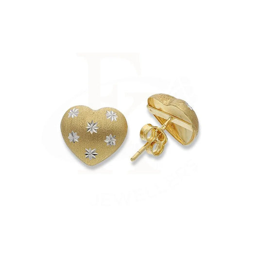 Gold Heart Earrings 18Kt - Fkjern18K2319