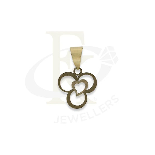 Gold Heart In Flower Pendant 18Kt - Fkjpnd18K2301 Pendants