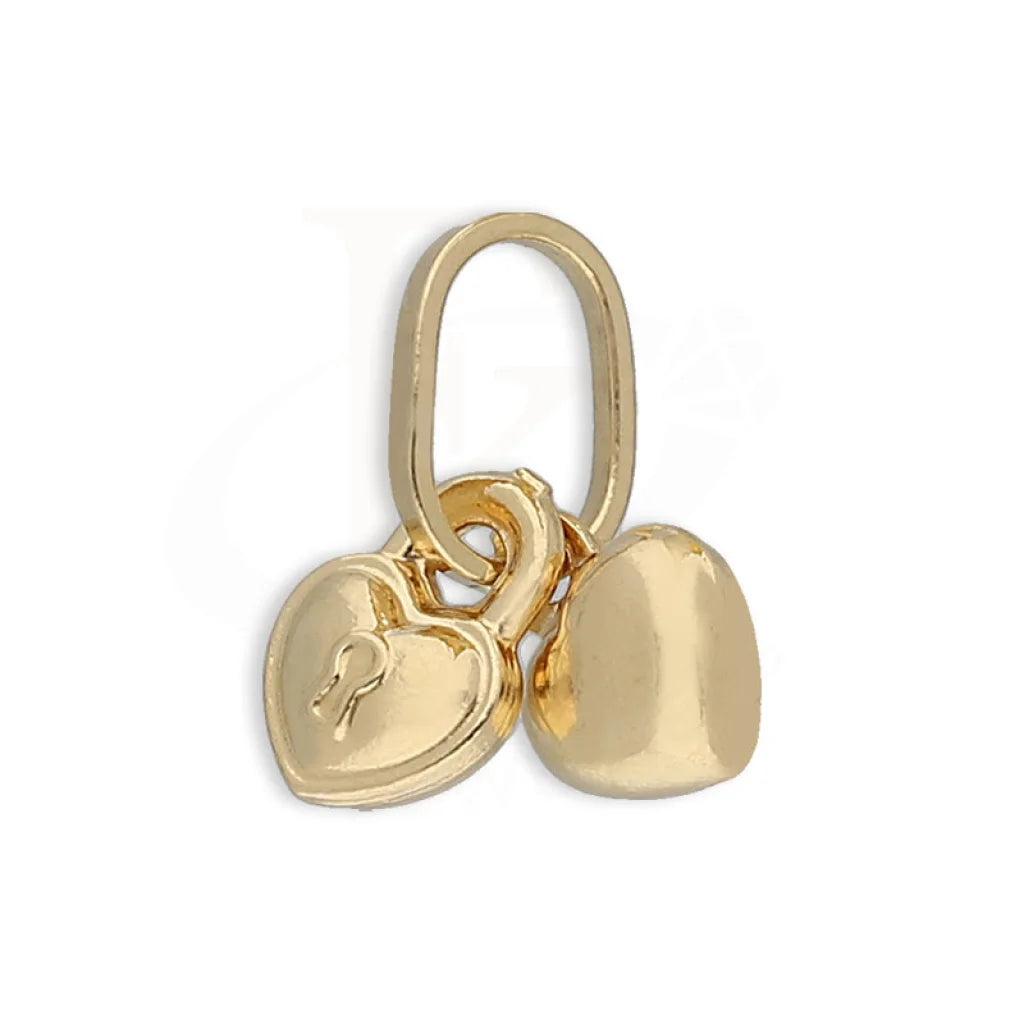 Gold Heart & Lock Pendant 18Kt - Fkjpnd18K5456 Pendants