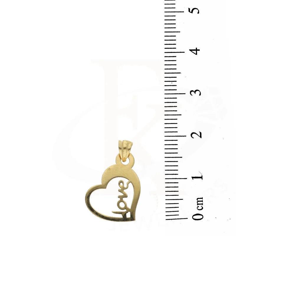 Gold Heart Love Pendant 18Kt - Fkjpnd18K3091 Pendants