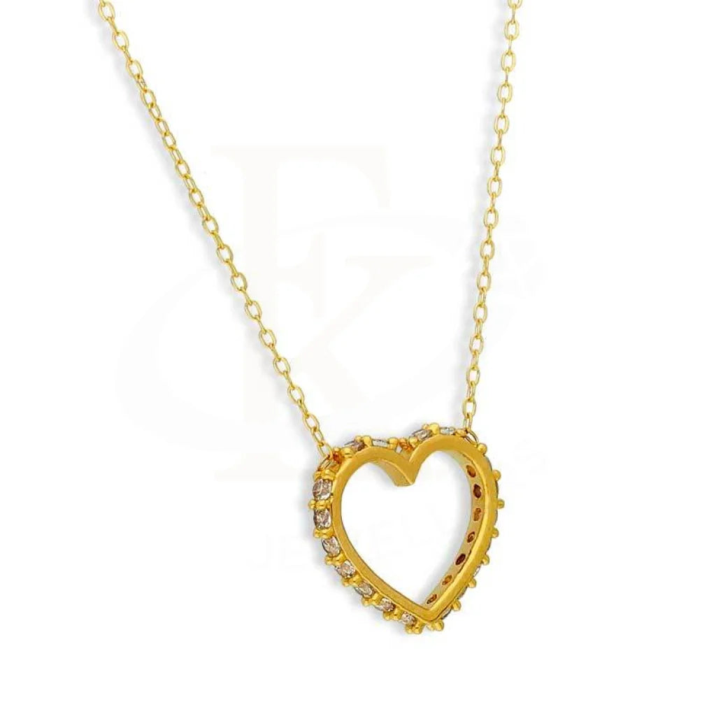 Gold Heart Necklace 21Kt - Fkjnkl21K2808 Necklaces